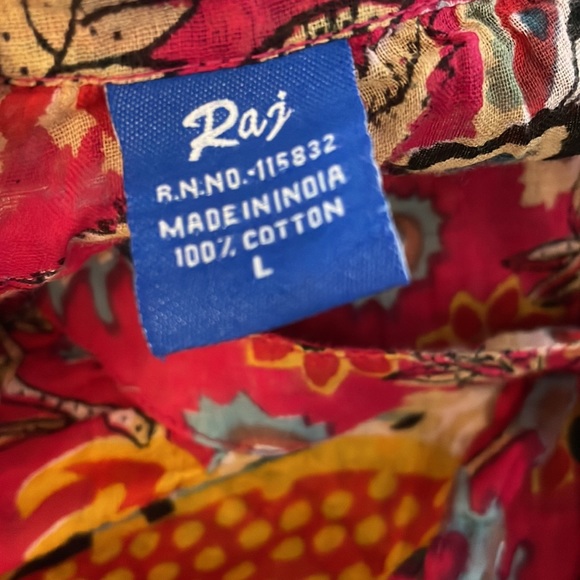 RAJ Made in India vintage dress 100% cotton - Picture 11 of 12